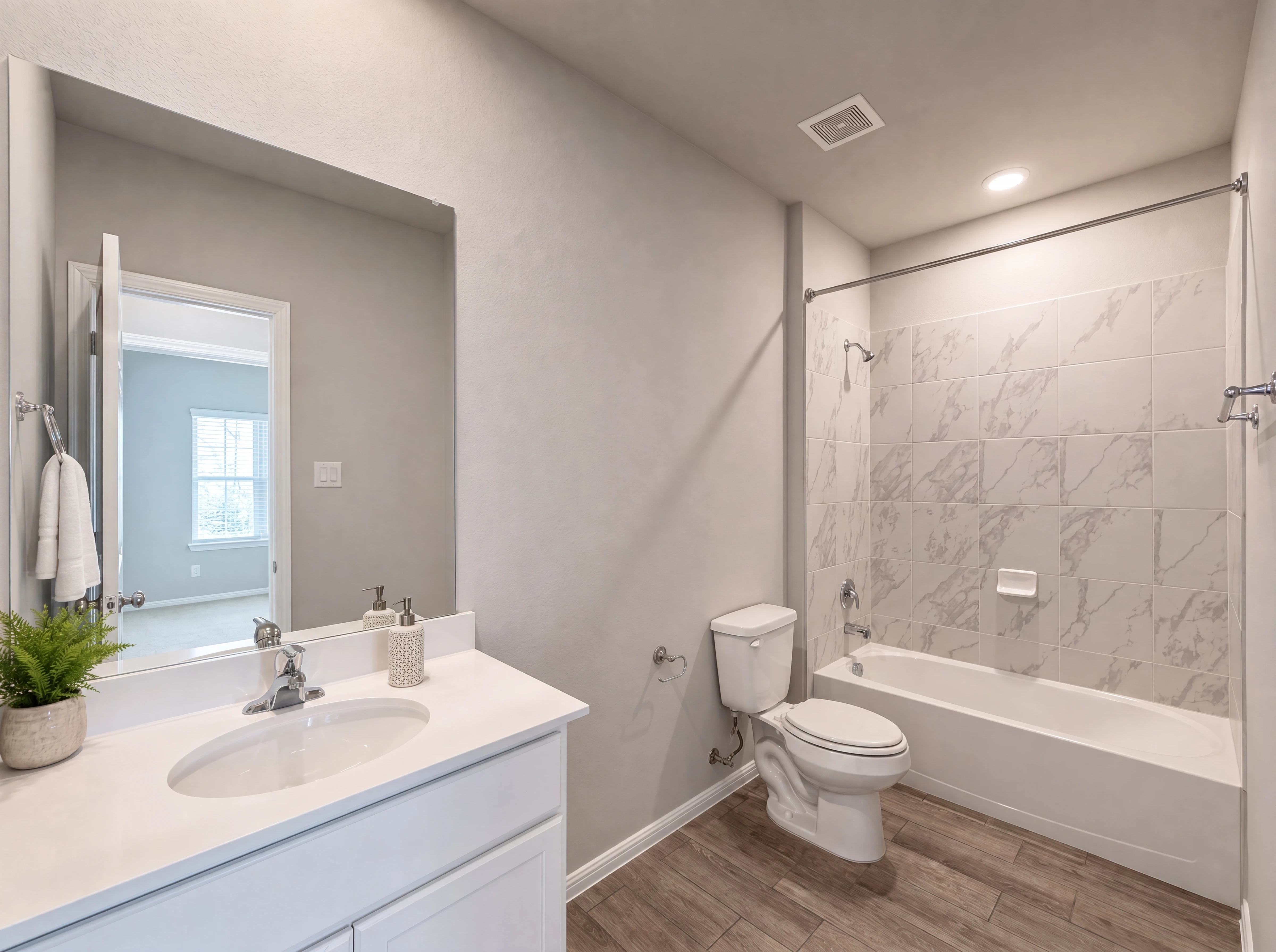 Powder bath off entry