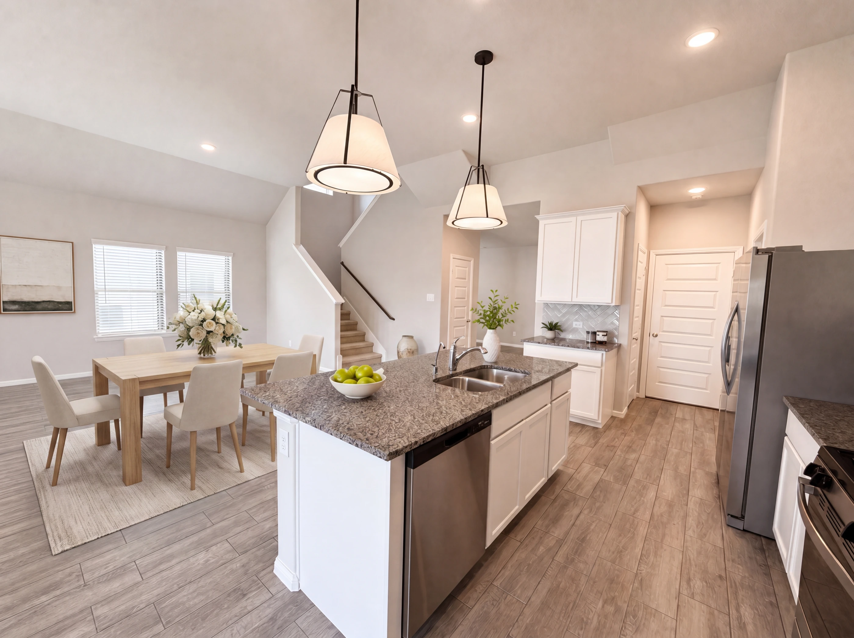 Kitchen and formal dining